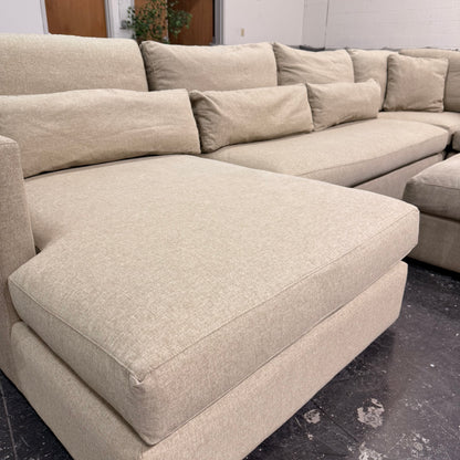 Arhaus Kipton Sectional with Ottoman