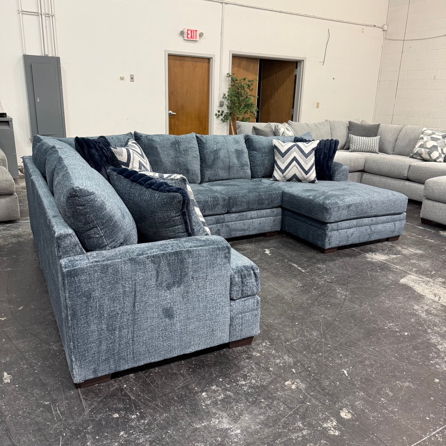Navy 3-Piece Sectional