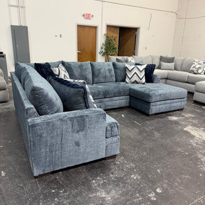 Navy 3-Piece Sectional