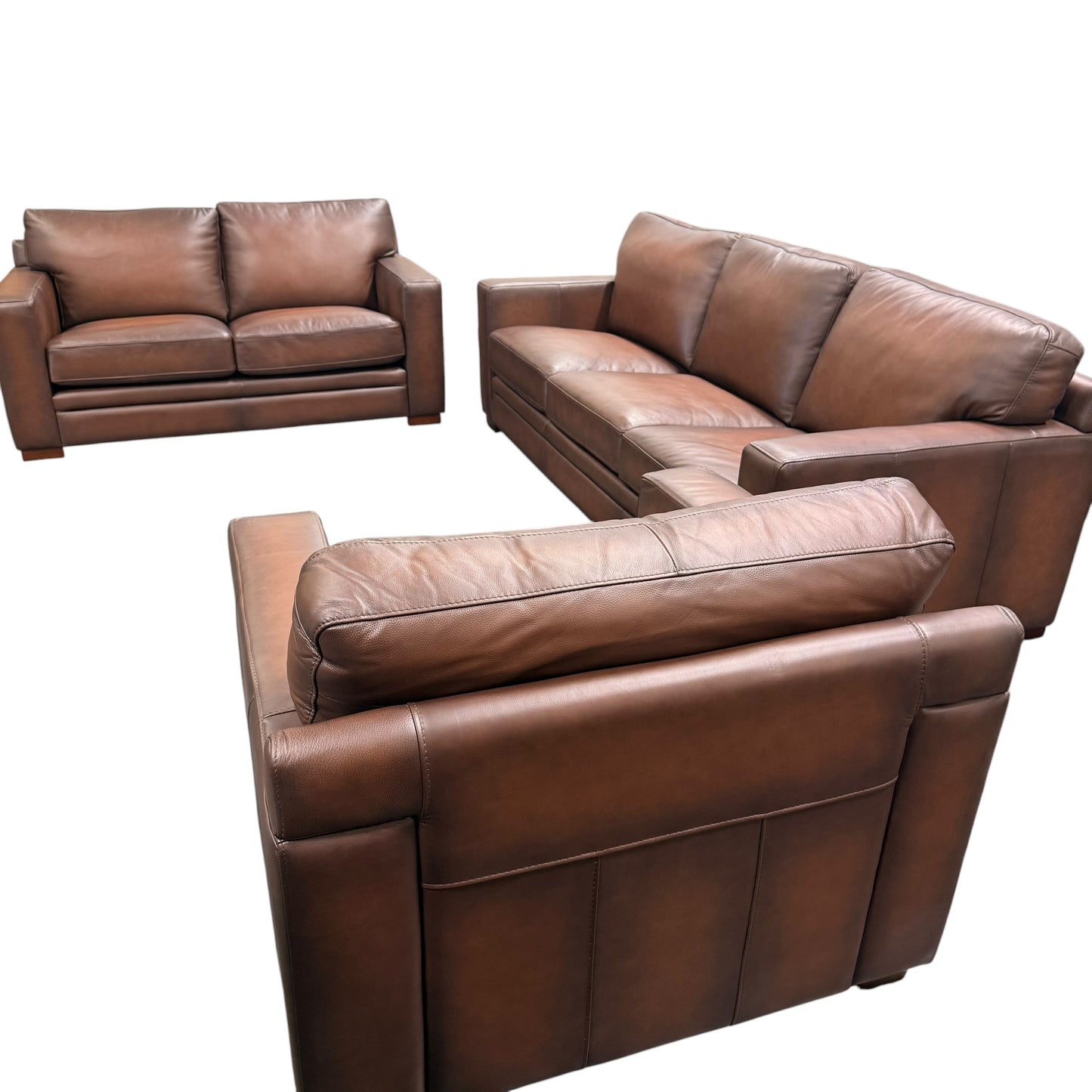 Luca Leather Sofa Set