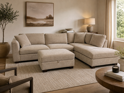 Thomasville Walsen Sectional with Ottoman