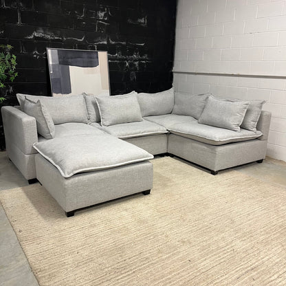 Albany Park Kova 5-Piece Gray Sectional