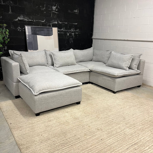 Albany Park Kova 5-Piece Gray Sectional