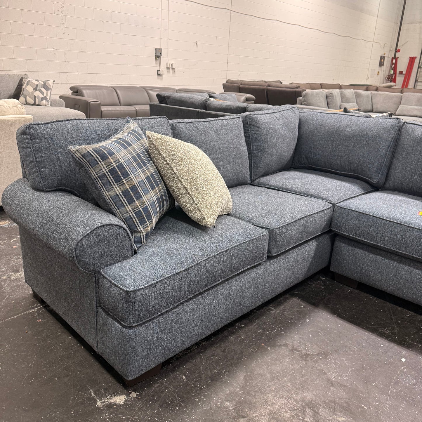 Becker Navy Sectional - NEW