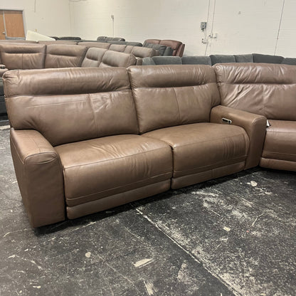 Atlas 3-Piece Leather Reclining Sectional