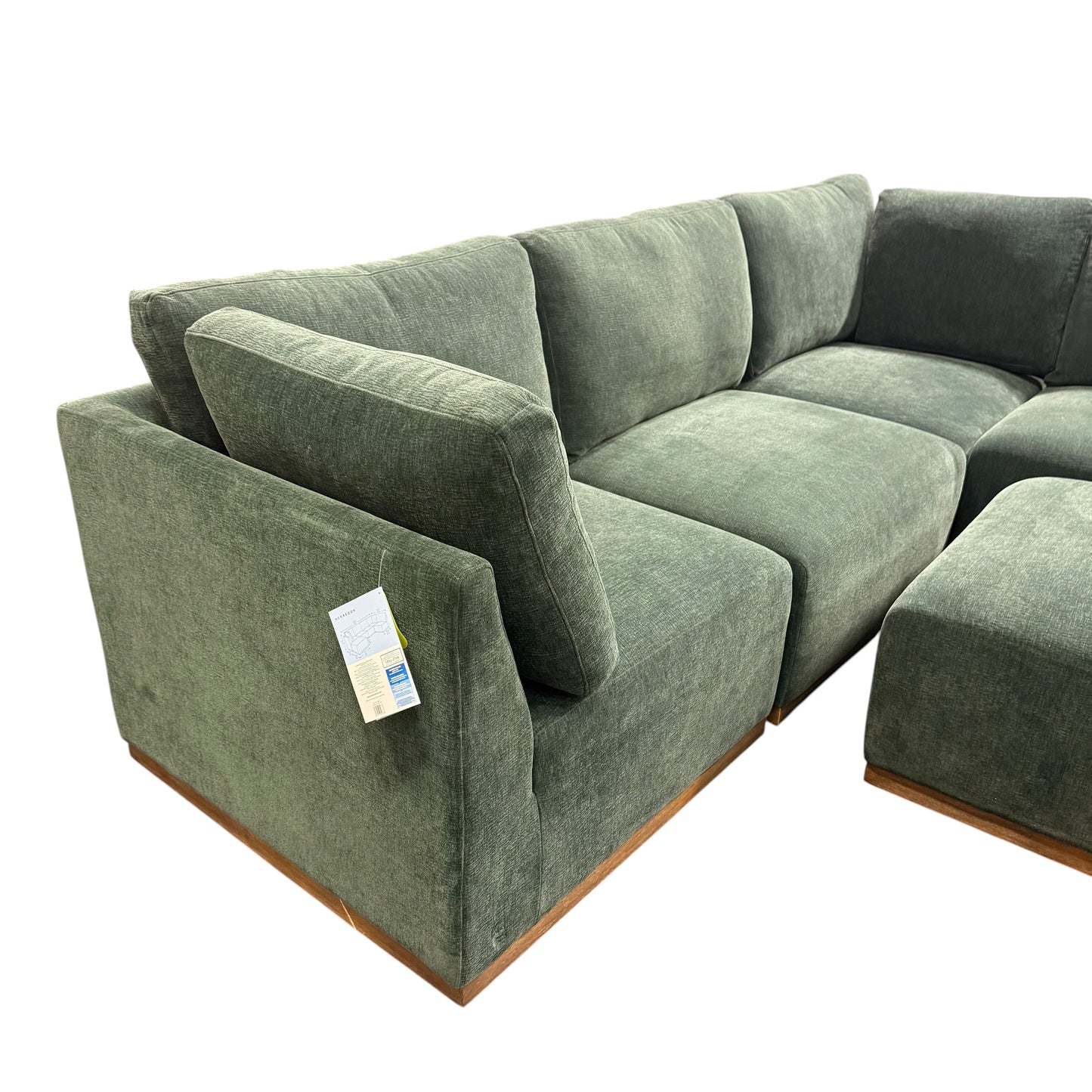 Henredon 6-Piece Modular Sectional Green