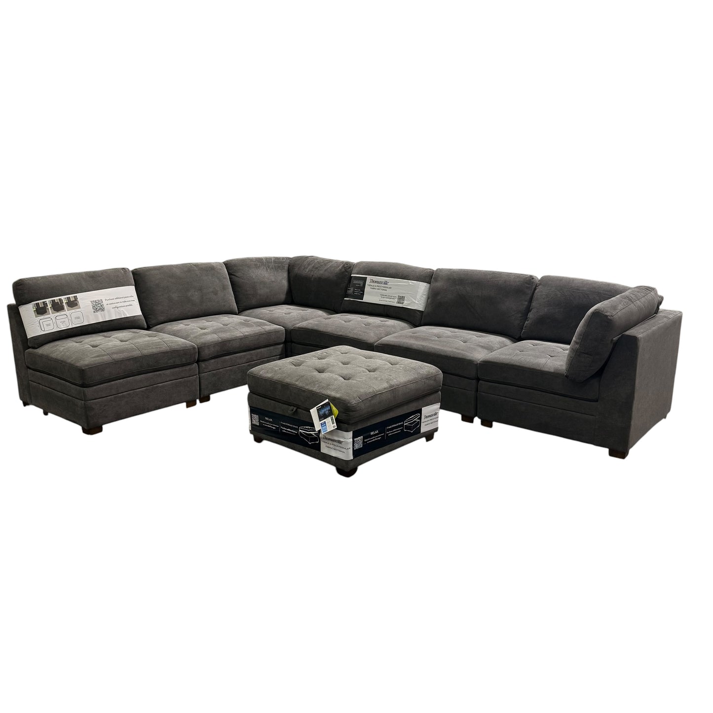 Thomasville Tisdale 7-Piece Modular Sectional (Gray)