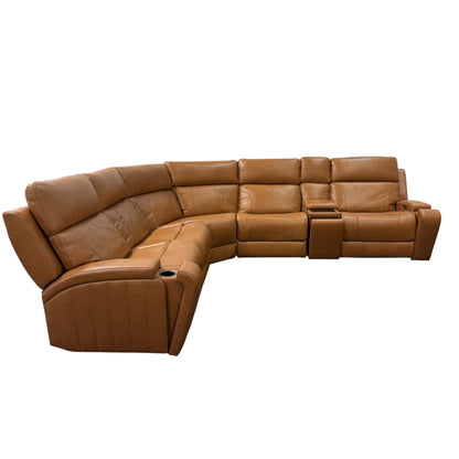 BarcaLounger Rowan Leather Reclining Sectional