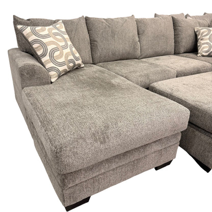 Harlowe U Shape Sectional - NEW Gray