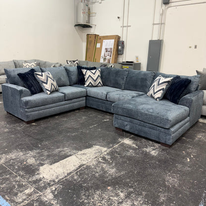 Navy 3-Piece Sectional