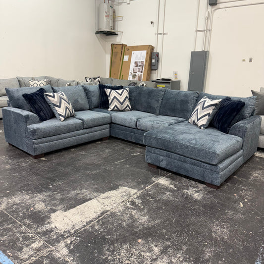 Navy 3-Piece Sectional