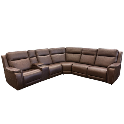 Flexsteel Griffin Leather Reclining Sectional