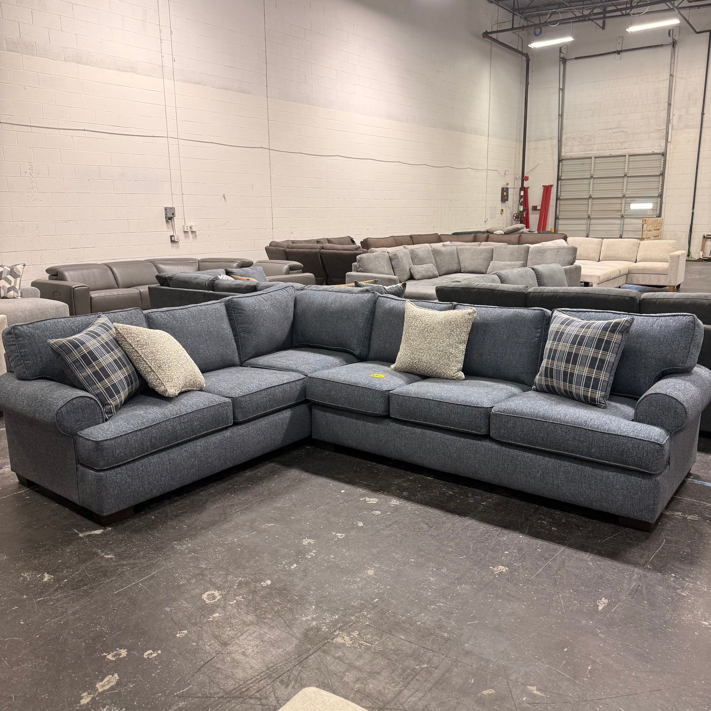 Becker Navy Sectional - NEW