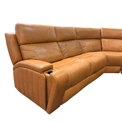 BarcaLounger Rowan Leather Reclining Sectional
