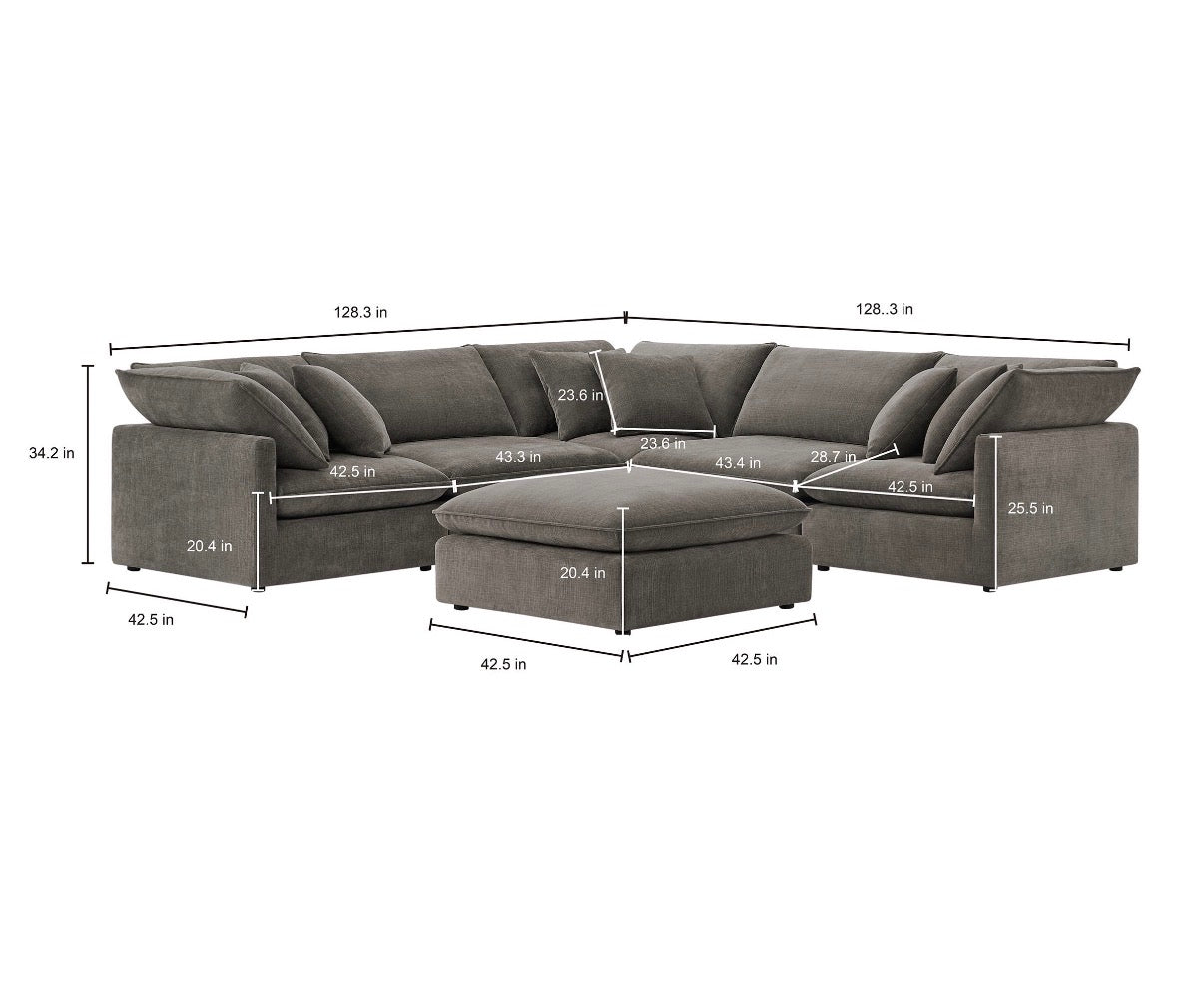 Mira 6-Piece Modular Sectional
