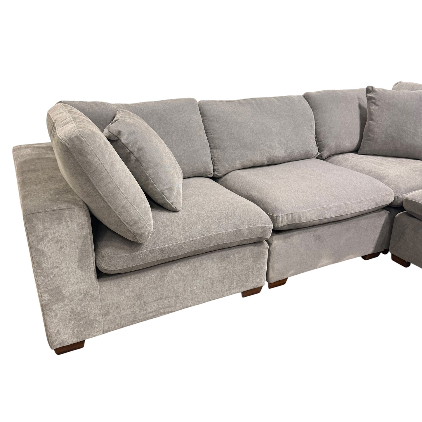 Thomasville Lowell 6-Piece Sectional Sofa Grey (no ottoman)