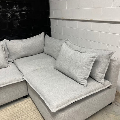 Albany Park Kova 5-Piece Gray Sectional
