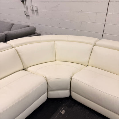 Electric Leather Reclining Sectional
