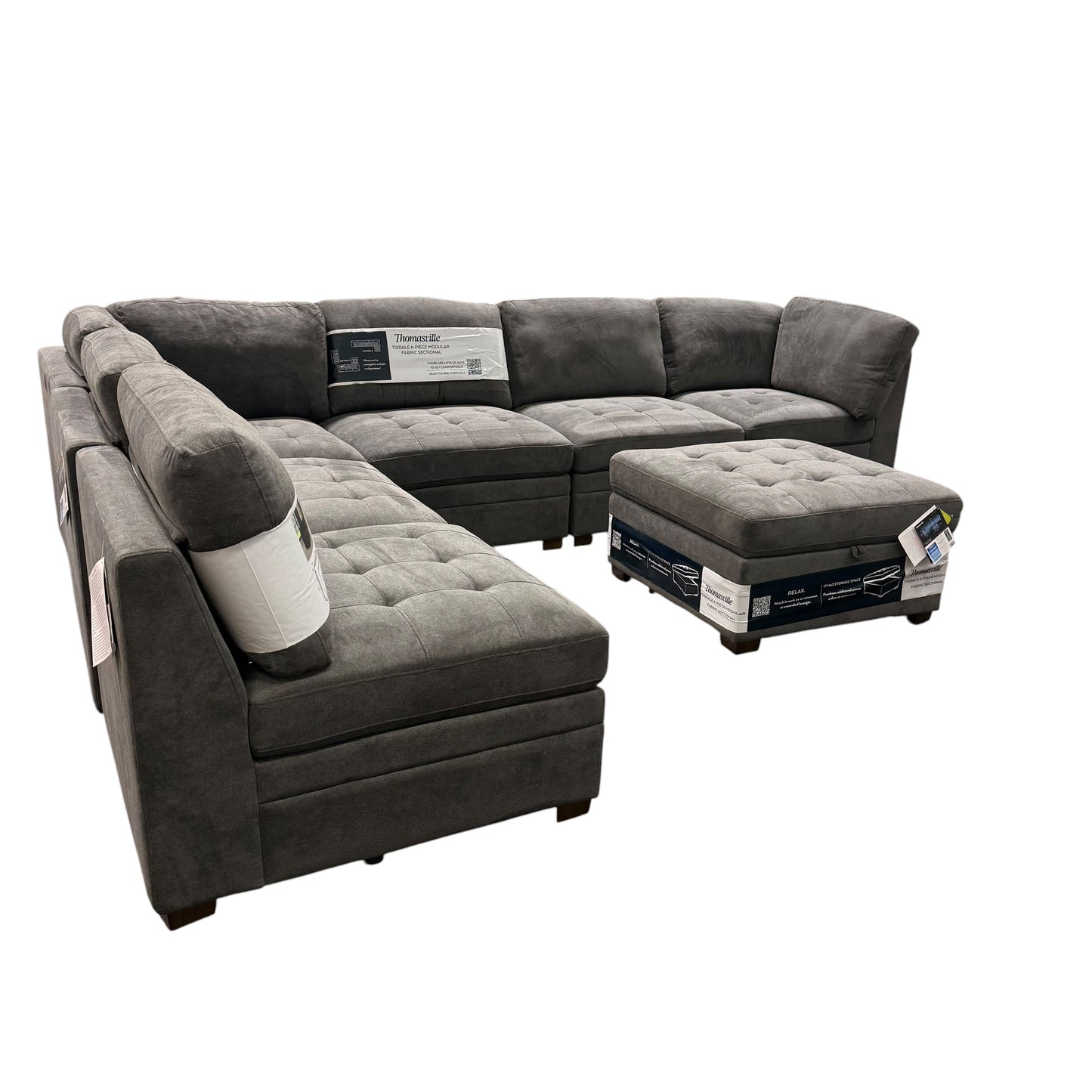 Thomasville Tisdale 7-Piece Modular Sectional (Gray)