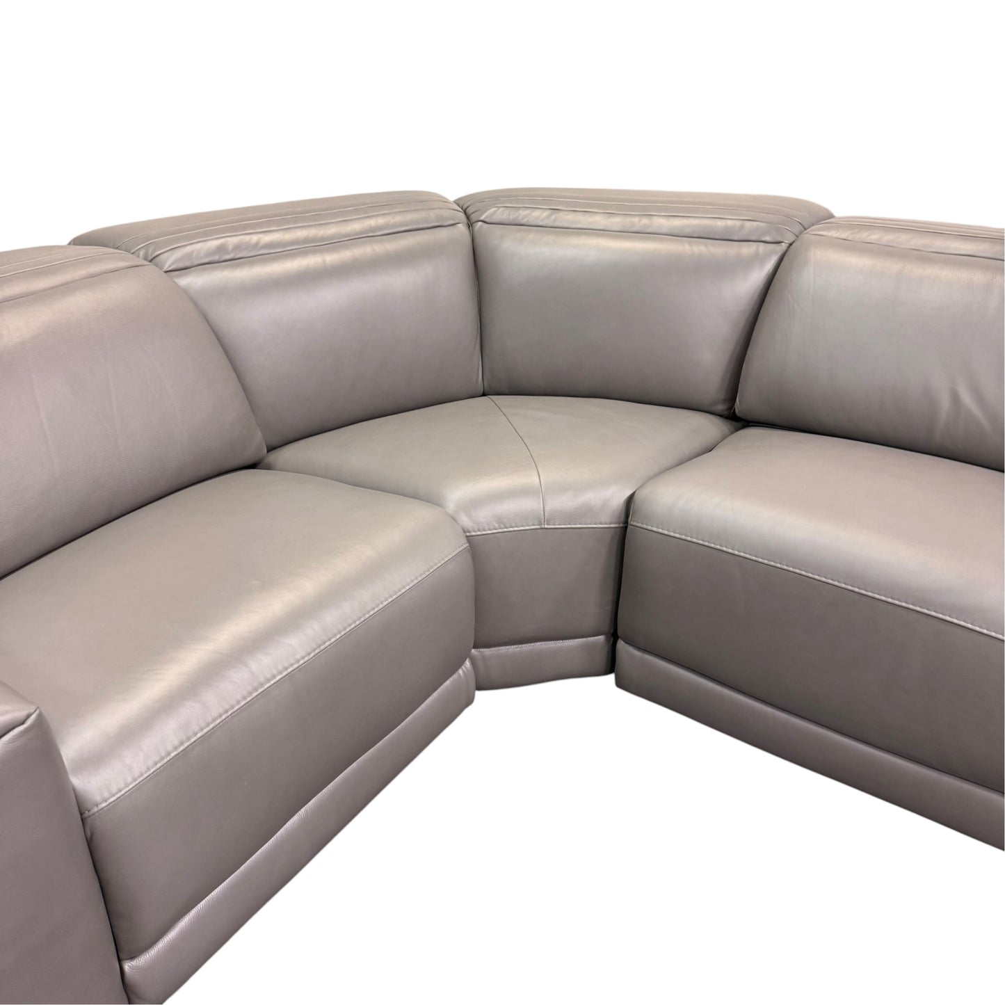 Karson Leather Power Reclining Sectional