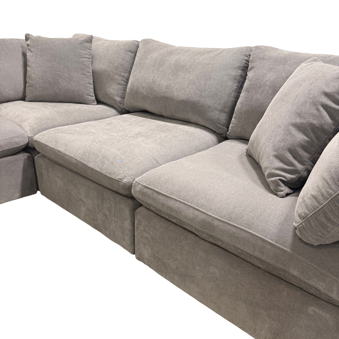 Thomasville Lowell 6-Piece Sectional Sofa Grey (no ottoman)