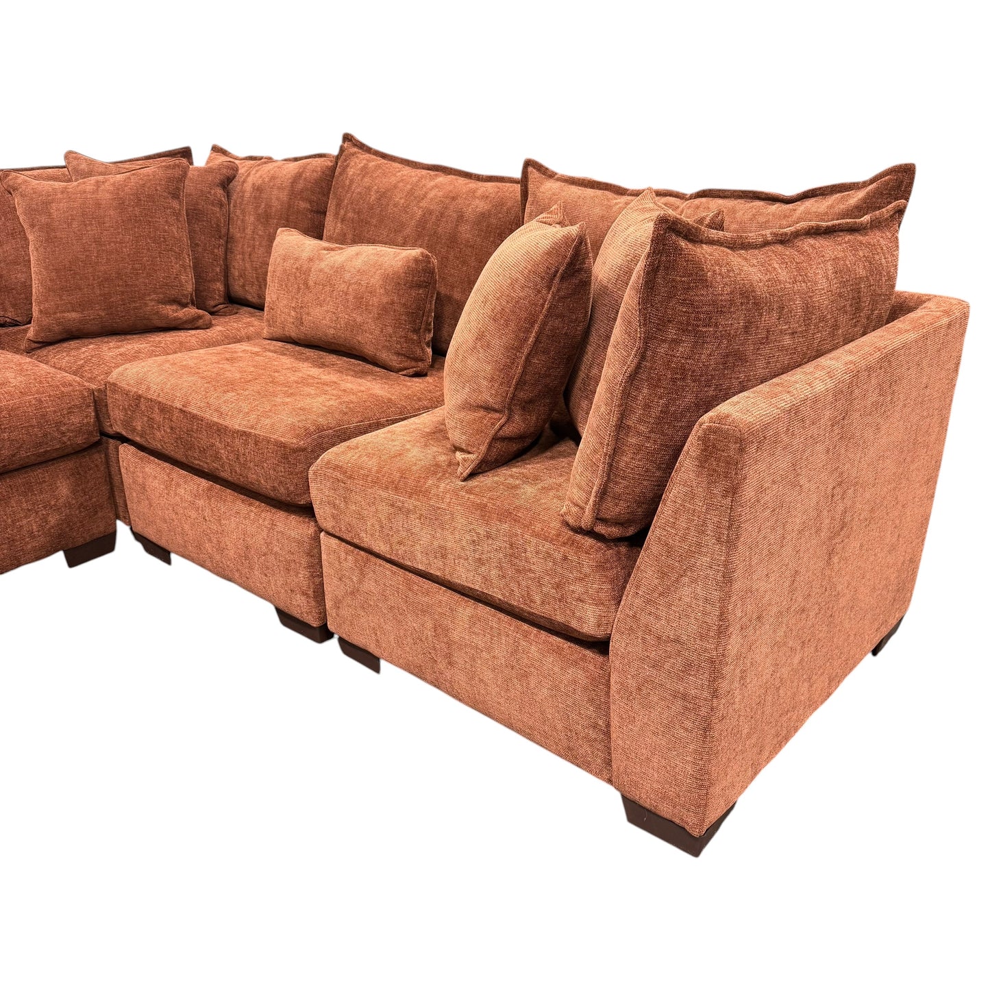 Briar Modular Corner Sectional - Rust Red