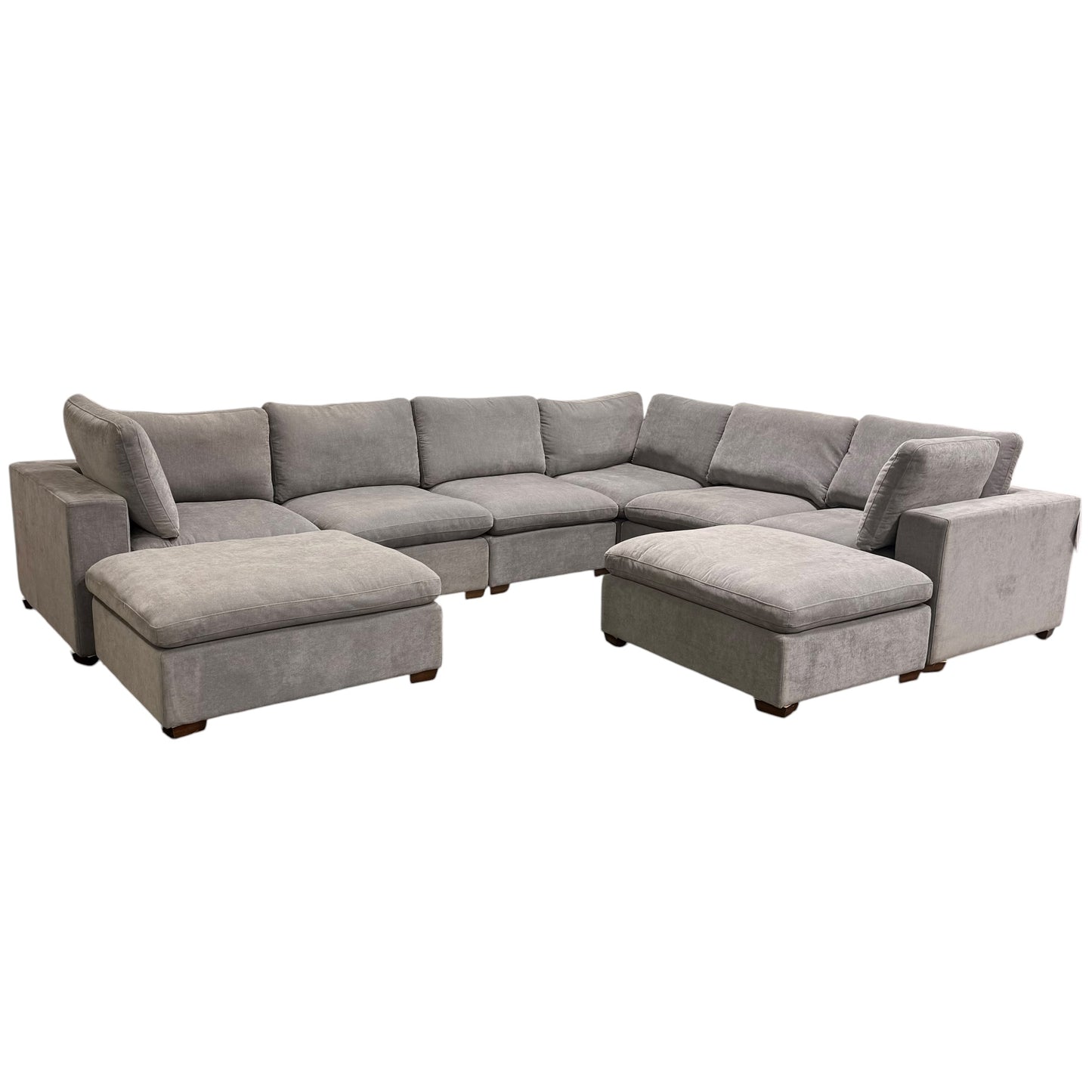 Thomasville Lowell 8-Piece Sectional Sofa Gray