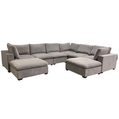 Thomasville Lowell 8-Piece Sectional Sofa Gray