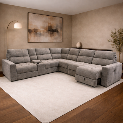 Emma Fabric Reclining Sectional