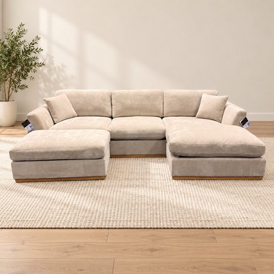 Henredon Caley Sectional with Ottoman