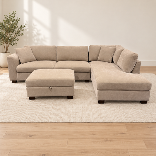 Thomasville Walsen Sectional with Ottoman