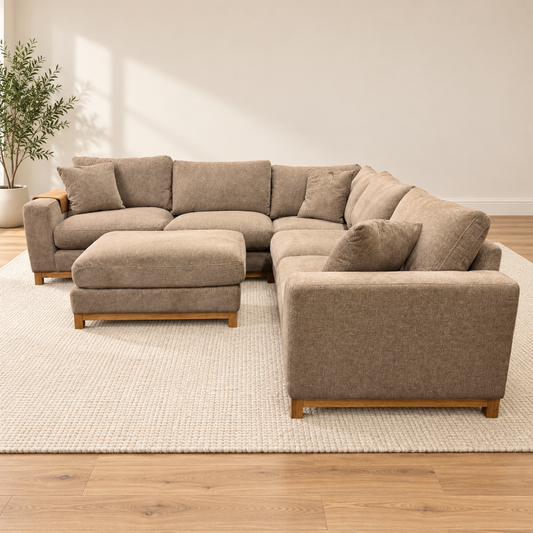 Hawthorne Sectional with Ottoman