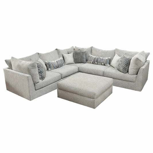 Mercer Modular 5 Piece Sectional in Cream