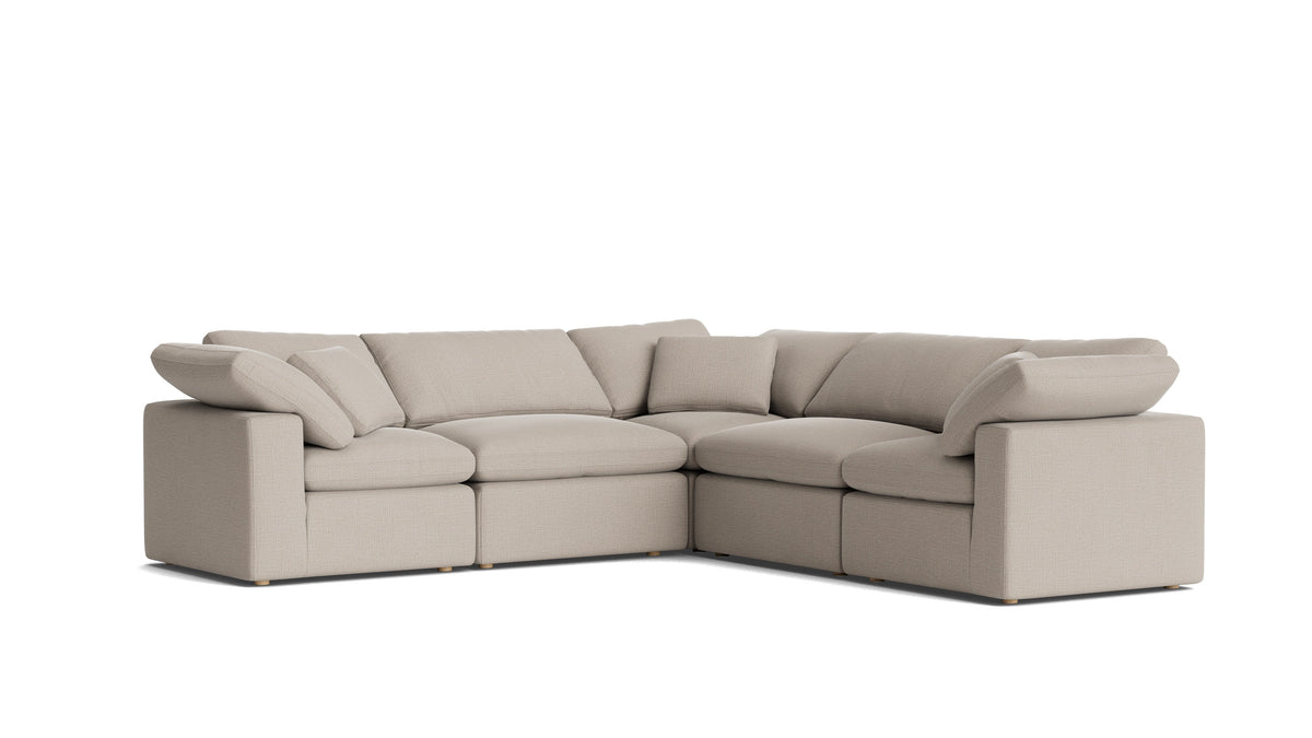 Movie Night 5-piece sectional angled view