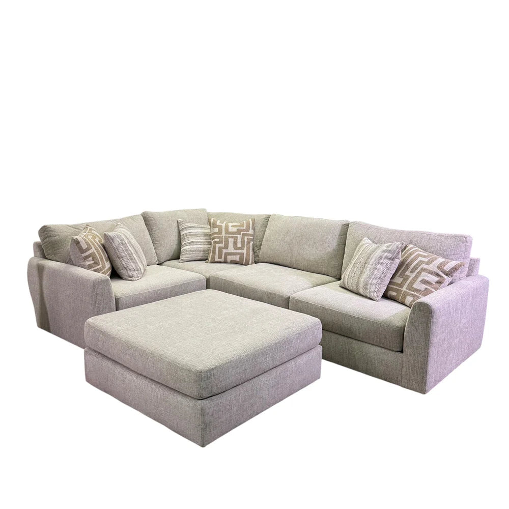 Monroe Modular 4 Piece Sectional In Cream