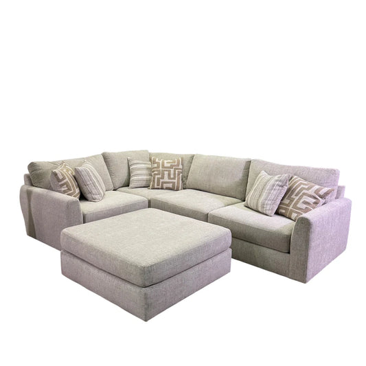 Monroe Modular 4 Piece Sectional In Cream