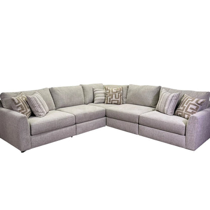 Monroe Modular 5 Piece Sectional In Cream