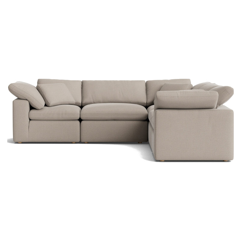 Sundays Movie Night 5-Piece Modular Sectional - Light Pebble