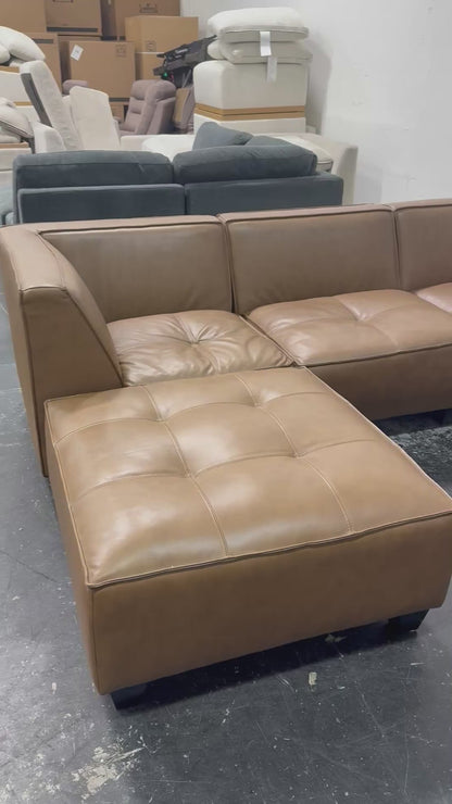 Wallingford Leather Modular Sectional