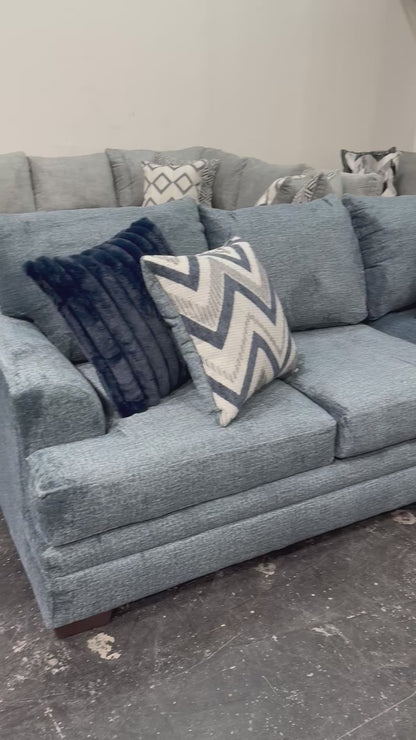 Navy 3-Piece Sectional