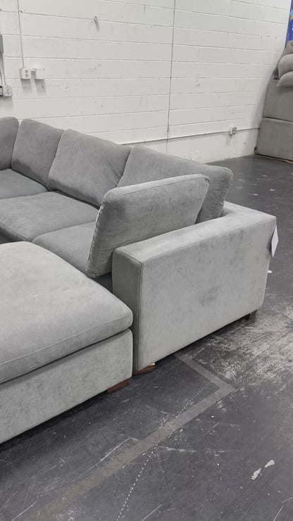 Thomasville Lowell 8-Piece Sectional Sofa Gray