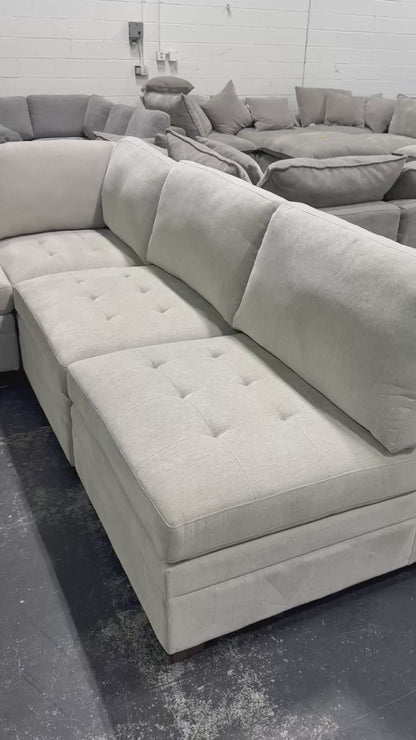 Thomasville Beige Tisdale 6-Piece Modular Sectional