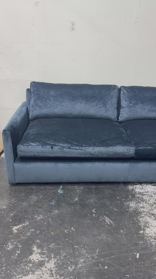 Arhaus Kipton Velvet Blue Sectional