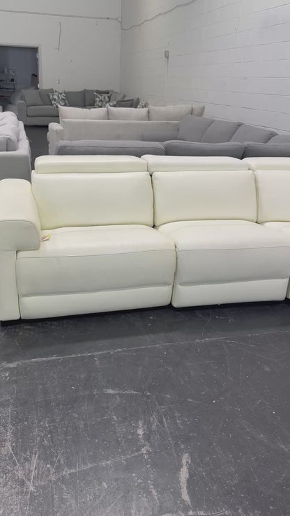 Electric Leather Reclining Sectional