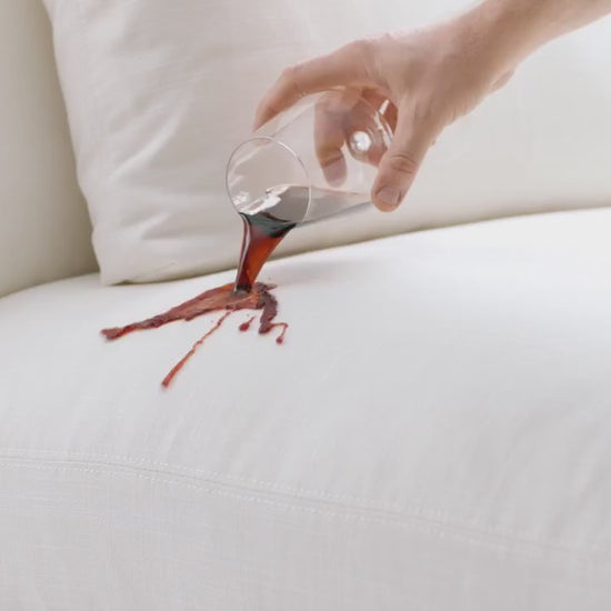 LiveLife performance fabric stain-resistance demo