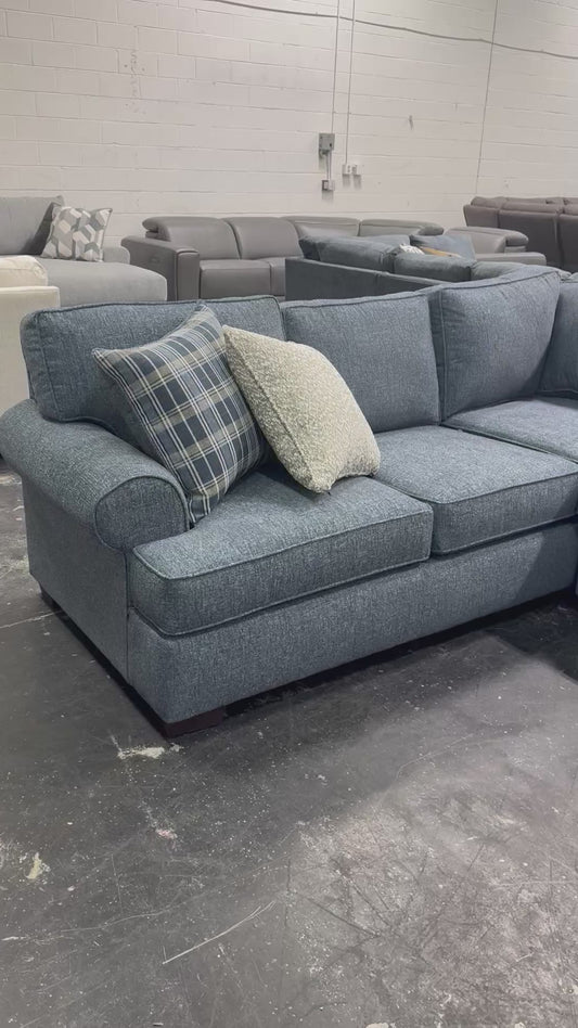 Becker Navy Sectional - NEW